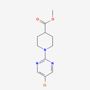 molecular formula C11H14BrN3O2 B1451457 Methyl 1-(5-bromopyrimidin-2-yl)piperidine-4-carboxylate CAS No. 914347-01-6