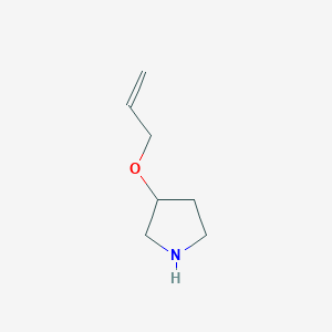 molecular formula C7H13NO B1451467 3-(Prop-2-en-1-yloxy)pyrrolidine CAS No. 946715-09-9