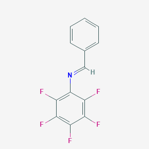 molecular formula C13H6F5N B14514672 Benzenamine, 2,3,4,5,6-pentafluoro-N-(phenylmethylene)- CAS No. 63400-36-2