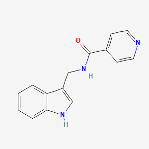 molecular formula C15H13N3O B14514702 N-(3-Indolylmethyl)isonicotinamide CAS No. 63183-54-0