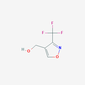 molecular formula C5H4F3NO2 B1451475 (3-(Trifluoromethyl)isoxazol-4-yl)methanol CAS No. 493019-55-9