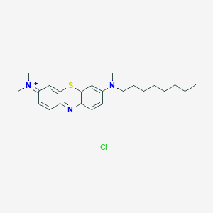 molecular formula C23H32ClN3S B14514755 N,N-Dimethyl-7-[methyl(octyl)amino]-3H-phenothiazin-3-iminium chloride CAS No. 63347-56-8