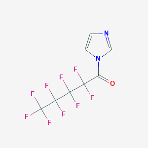 molecular formula C8H3F9N2O B1451476 1-(Perfluoropentanoyl)imidazole CAS No. 883546-05-2