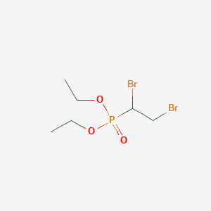 molecular formula C6H13Br2O3P B14514778 Phosphonic acid, (1,2-dibromoethyl)-, diethyl ester CAS No. 63637-75-2