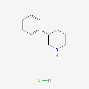 molecular formula C11H16ClN B1451479 (S)-3-phenylpiperidine hydrochloride CAS No. 1258940-00-9