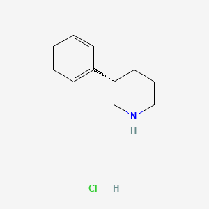 molecular formula C11H16ClN B1451479 (S)-3-Phenyl-piperidine hydrochloride CAS No. 1258940-00-9