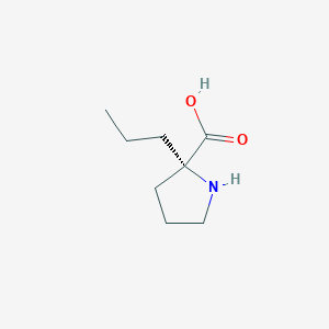 molecular formula C8H15NO2 B1451480 2-propylproline CAS No. 637020-45-2