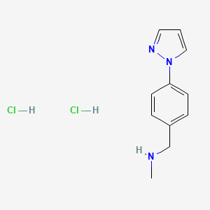 n-Methyl-1-[4-(1h-pyrazol-1-yl)phenyl]methanamine dihydrochloride
