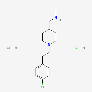 ({1-[2-(4-Chlorophenyl)ethyl]piperidin-4-YL}-methyl)methylamine dihydrochloride