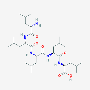 molecular formula C30H57N5O6 B14514883 L-Leucine, L-leucyl-L-leucyl-L-leucyl-L-leucyl- CAS No. 62526-42-5