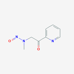 molecular formula C8H9N3O2 B14514905 N-Methyl-N-[2-oxo-2-(pyridin-2-yl)ethyl]nitrous amide CAS No. 63412-08-8