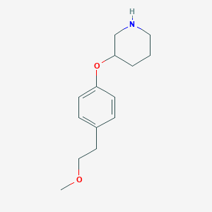4-(2-Methoxyethyl)phenyl 3-piperidinyl ether