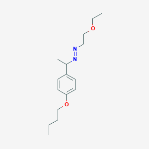 molecular formula C16H26N2O2 B14514910 Diazene, [1-(4-butoxyphenyl)ethyl](2-ethoxyethyl)- CAS No. 62723-69-7