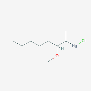 molecular formula C9H19ClHgO B14514940 Chloro(3-methoxyoctan-2-yl)mercury CAS No. 62594-81-4