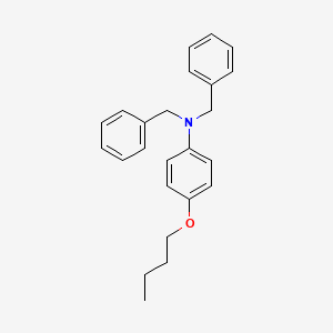 molecular formula C24H27NO B14514967 N,N-Dibenzyl-4-butoxyaniline CAS No. 63232-60-0