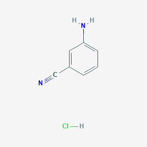 molecular formula C7H7ClN2 B1451497 M-Aminobenzonitrile hydrochloride CAS No. 196393-87-0