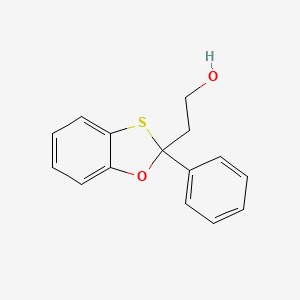 molecular formula C15H14O2S B14514971 2-(2-Phenyl-2H-1,3-benzoxathiol-2-yl)ethan-1-ol CAS No. 62675-23-4