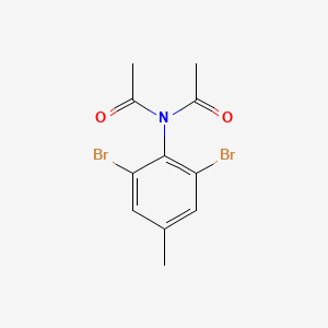 molecular formula C11H11Br2NO2 B14514983 N-Acetyl-N-(2,6-dibromo-4-methylphenyl)acetamide CAS No. 62715-82-6