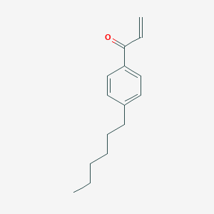 molecular formula C15H20O B145150 1-(4-Hexylphenyl)prop-2-en-1-one CAS No. 131906-57-5