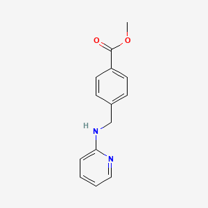 molecular formula C14H14N2O2 B14515020 Benzoic acid, 4-[(2-pyridinylamino)methyl]-, methyl ester CAS No. 62642-66-4