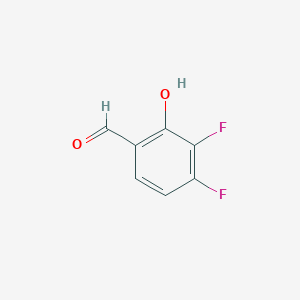 molecular formula C7H4F2O2 B1451509 3,4-Difluoro-2-hydroxybenzaldehyde CAS No. 502762-95-0