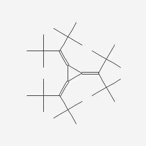 molecular formula C30H54 B14515162 Tris(2,2,4,4-tetramethylpentan-3-ylidene)cyclopropane CAS No. 62546-12-7