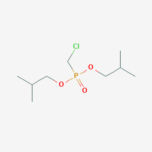 molecular formula C9H20ClO3P B14515175 Phosphonic acid, (chloromethyl)-, bis(2-methylpropyl) ester CAS No. 63407-82-9