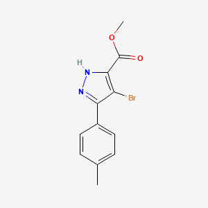 molecular formula C12H11BrN2O2 B1451518 Methyl 4-bromo-3-(p-tolyl)-1H-pyrazole-5-carboxylate CAS No. 1229304-88-4