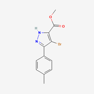 methyl 4-bromo-5-(4-methylphenyl)-1H-pyrazole-3-carboxylate