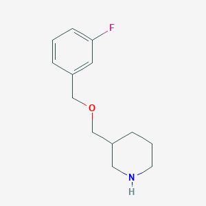3-{[(3-Fluorobenzyl)oxy]methyl}piperidine