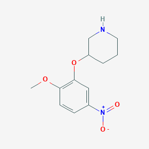 3-(2-Methoxy-5-nitrophenoxy)piperidine