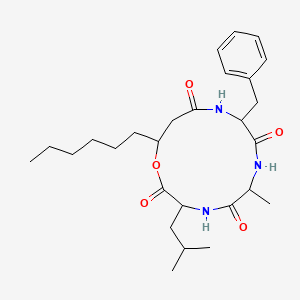 molecular formula C27H41N3O5 B14515278 Beauverolides CAS No. 62995-90-8