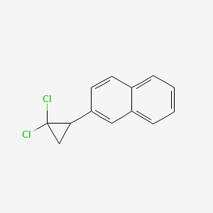 molecular formula C13H10Cl2 B14515317 2-(2,2-Dichlorocyclopropyl)naphthalene CAS No. 62893-55-4