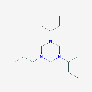 molecular formula C15H33N3 B14515345 1,3,5-Tri(butan-2-yl)-1,3,5-triazinane CAS No. 63120-72-9