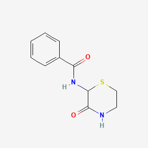 molecular formula C11H12N2O2S B14515360 N-(3-Oxothiomorpholin-2-yl)benzamide CAS No. 62758-29-6