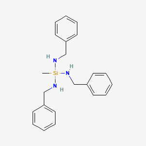 molecular formula C22H27N3Si B14515376 N,N',N''-Tribenzyl-1-methylsilanetriamine CAS No. 63058-17-3