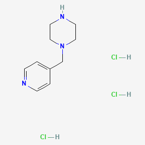 molecular formula C10H18Cl3N3 B1451538 1-(4-Pyridinylmethyl)-piperazine 3HCl CAS No. 333992-80-6