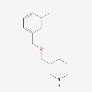 3-{[(3-Methylbenzyl)oxy]methyl}piperidine