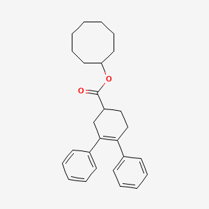 molecular formula C27H32O2 B14515442 Cyclooctyl 3,4-diphenylcyclohex-3-ene-1-carboxylate CAS No. 62544-74-5