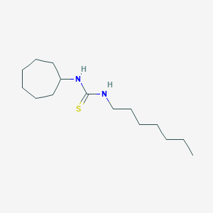 molecular formula C15H30N2S B14515452 N-Cycloheptyl-N'-heptylthiourea CAS No. 62552-09-4