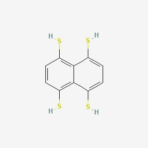 molecular formula C10H8S4 B14515473 Naphthalene-1,4,5,8-tetrathiol CAS No. 62739-97-3