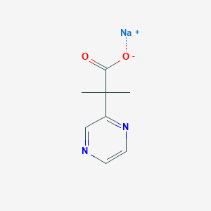 molecular formula C8H9N2NaO2 B1451548 2-甲基-2-(吡嗪-2-基)丙酸钠 CAS No. 1208847-38-4