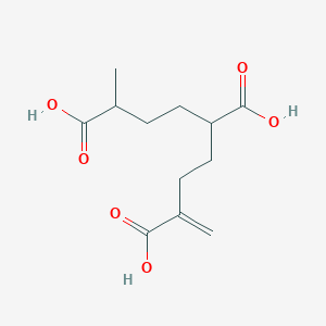 molecular formula C12H18O6 B14515502 Non-1-ene-2,5,8-tricarboxylic acid CAS No. 63587-81-5