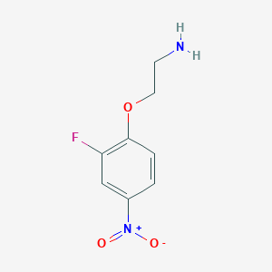 molecular formula C8H9FN2O3 B1451555 2-(2-Fluoro-4-nitrophenoxy)ethanamine CAS No. 773051-30-2