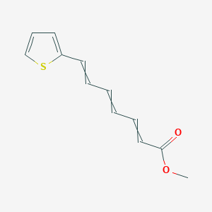 molecular formula C12H12O2S B14515555 Methyl 7-(thiophen-2-yl)hepta-2,4,6-trienoate CAS No. 62826-51-1