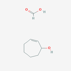 molecular formula C8H14O3 B14515628 Cyclohept-2-en-1-ol;formic acid CAS No. 63446-73-1