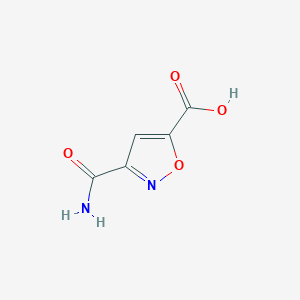3-Carbamoyl-1,2-oxazole-5-carboxylic acid