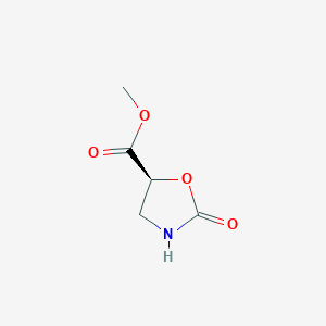 molecular formula C5H7NO4 B1451570 Methyl (s)-2-oxooxazolidine-5-carboxylate CAS No. 205382-87-2