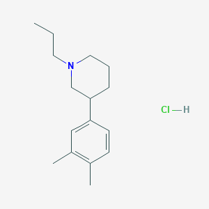molecular formula C16H25N B1451573 3-(3,4-Dimethylphenyl)-1-propyl-piperidine hydrochloride CAS No. 219704-16-2
