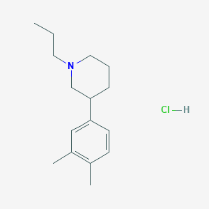 molecular formula C16H26ClN B1451573 3-(3,4-Dimethylphenyl)-1-propyl-piperidine hydrochloride CAS No. 219704-16-2